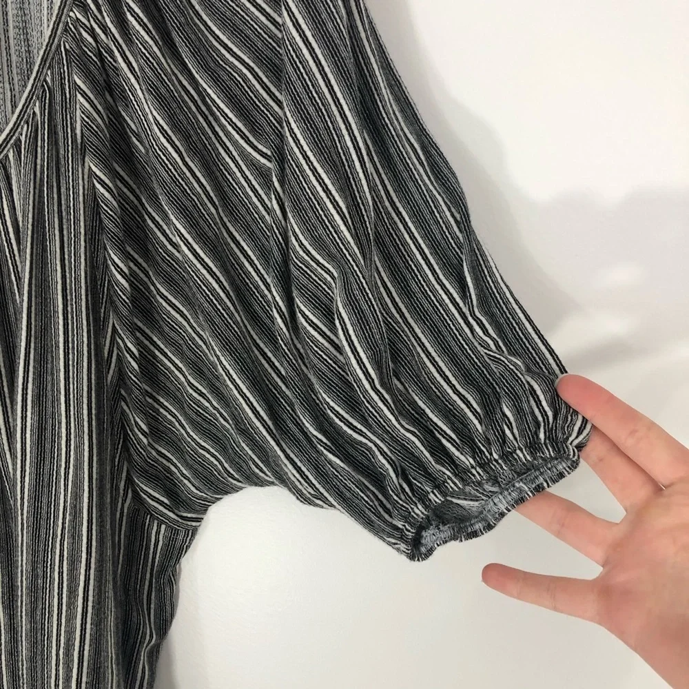 4/$25 By Together Striped Buttondown Dolman Sleeve Top